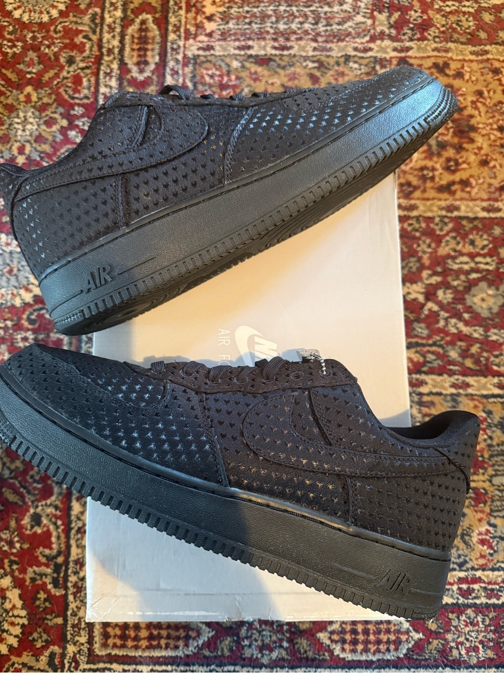 Nike Air Force 1 Valentine’s Day Black - Men's Low-Top Sneakers - Black